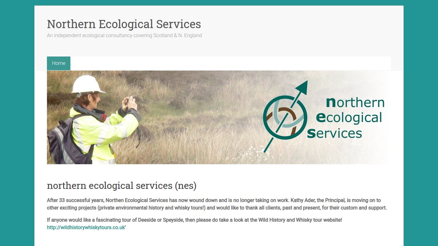 The home page of northecol.co.uk