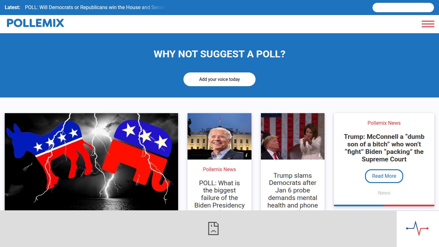 The home page of pollemix.com
