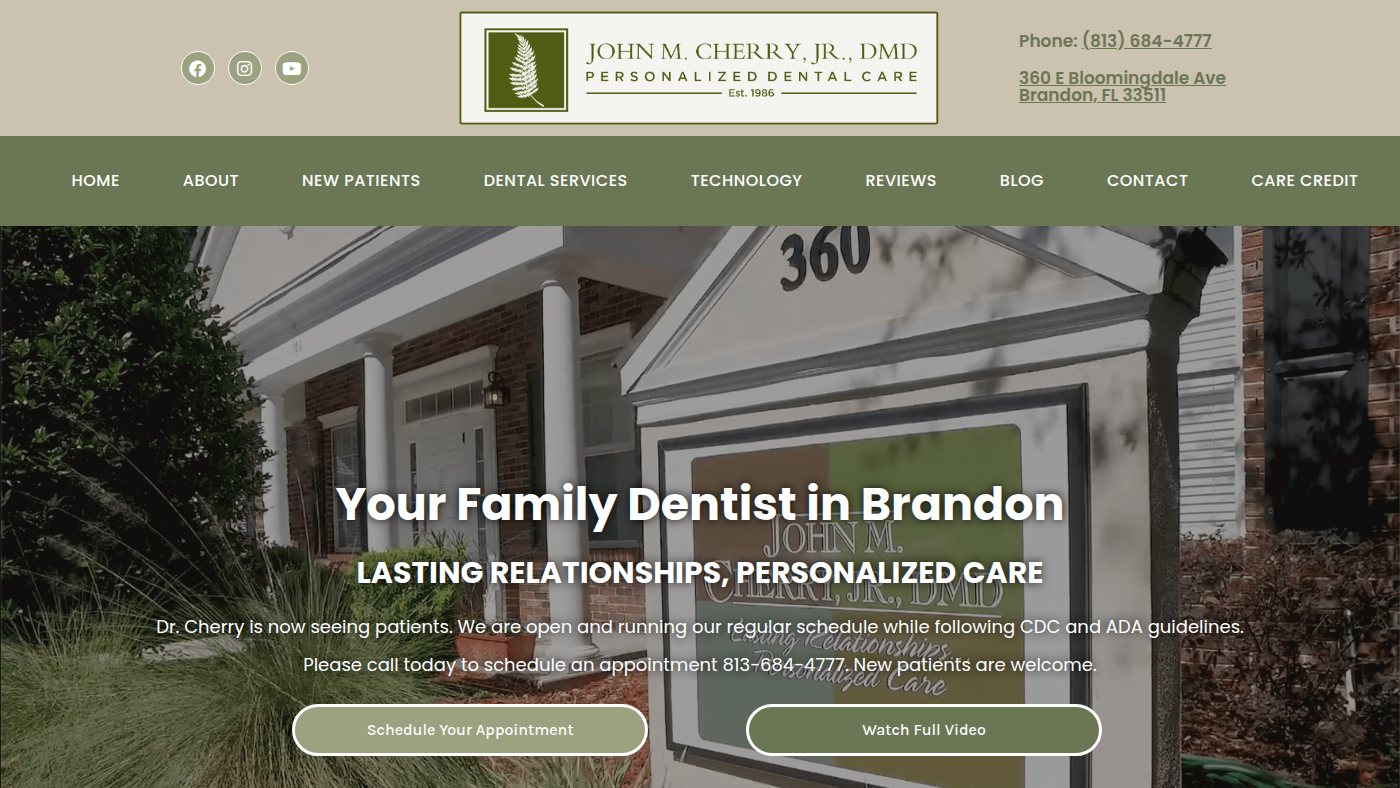 The home page of drjohncherry.com