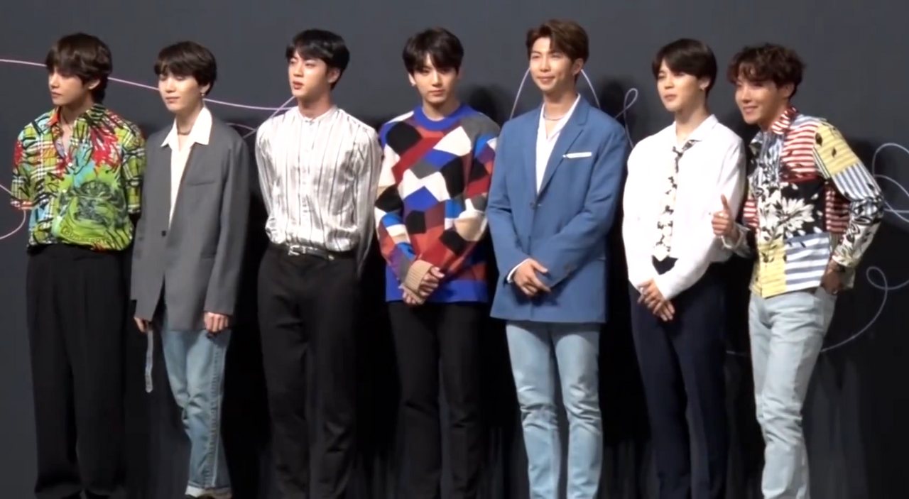 BTS на пресконференції з нагоди виходу Love Yourself: Tear 24 травня 2018 року