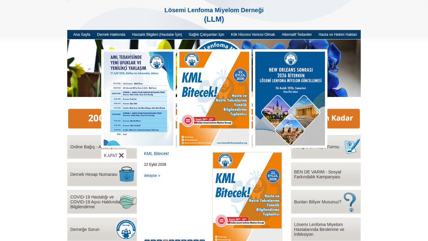 The home page of losemilenfomamiyelom.org