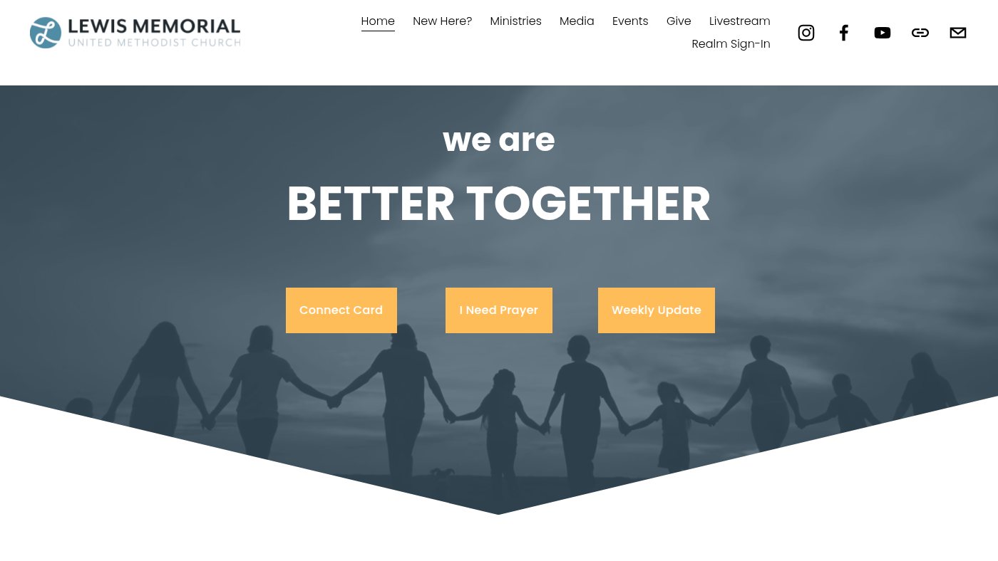 The home page of lewisumc.org