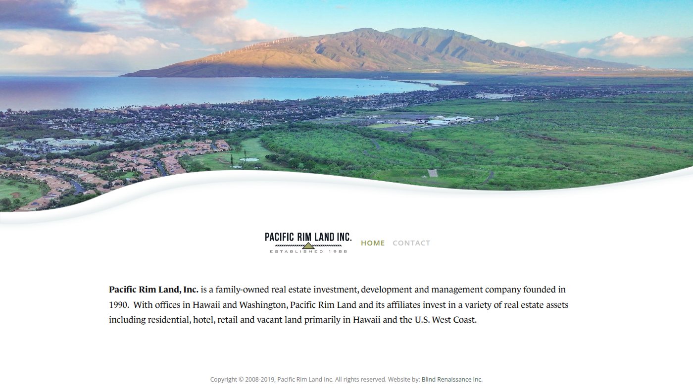 The home page of pacificrimland.com