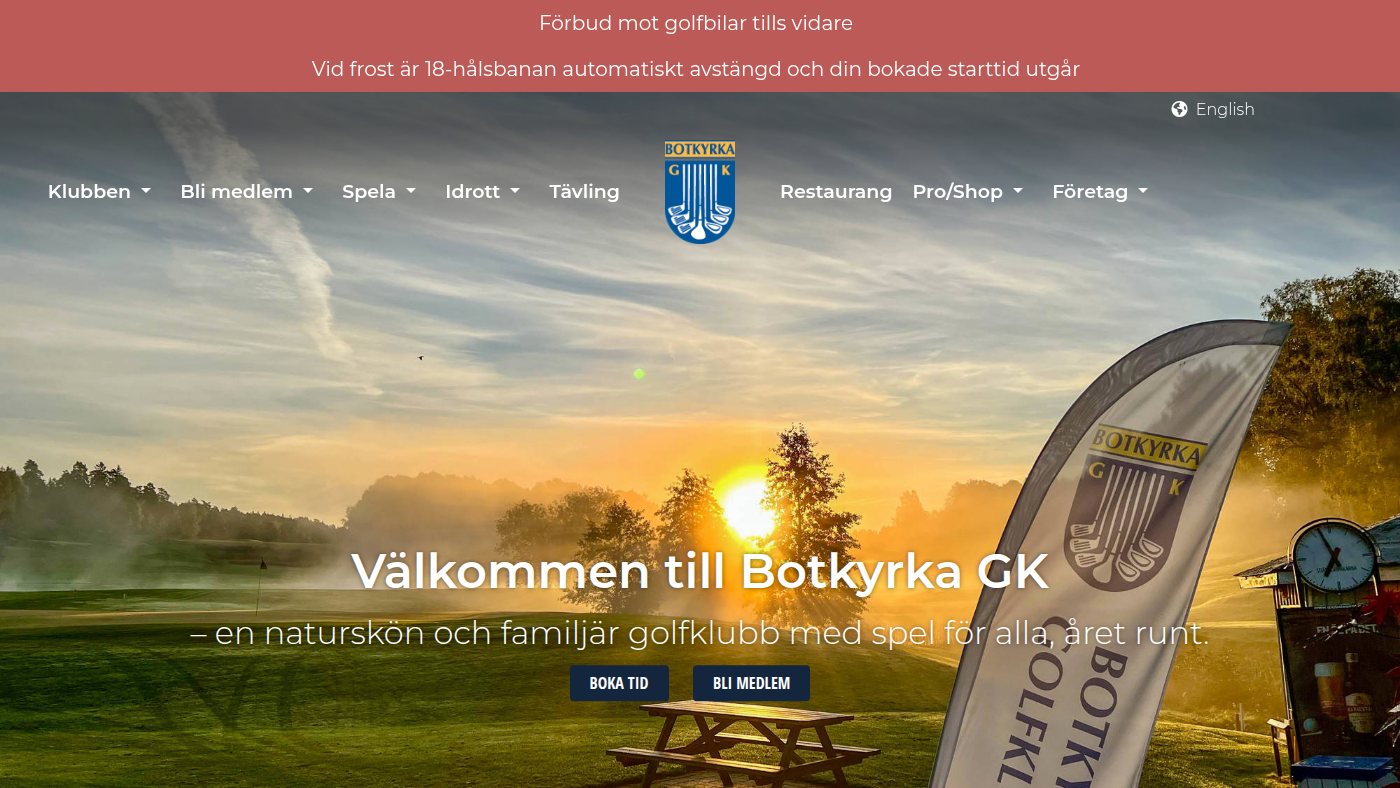 The home page of botkyrkagk.se