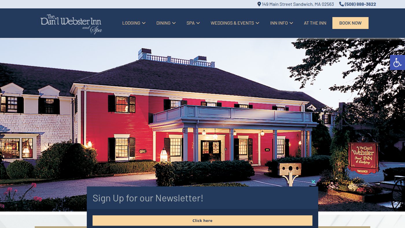 The home page of danlwebsterinn.com