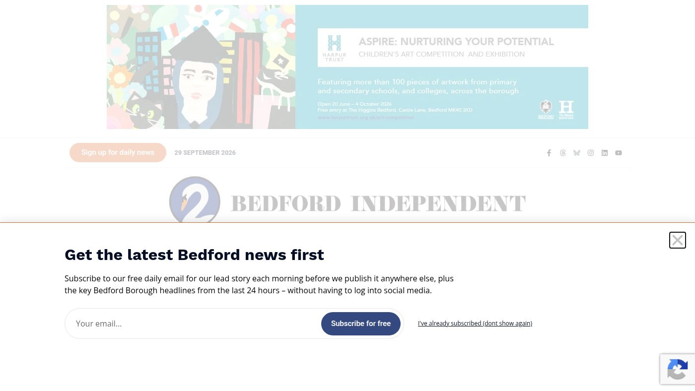 The home page of bedfordindependent.co.uk