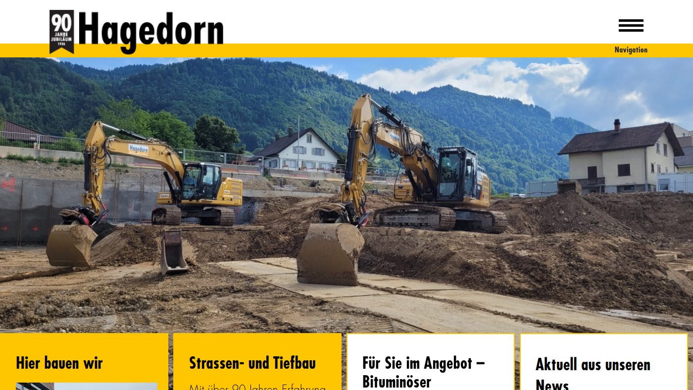 The home page of hagedorn.ch