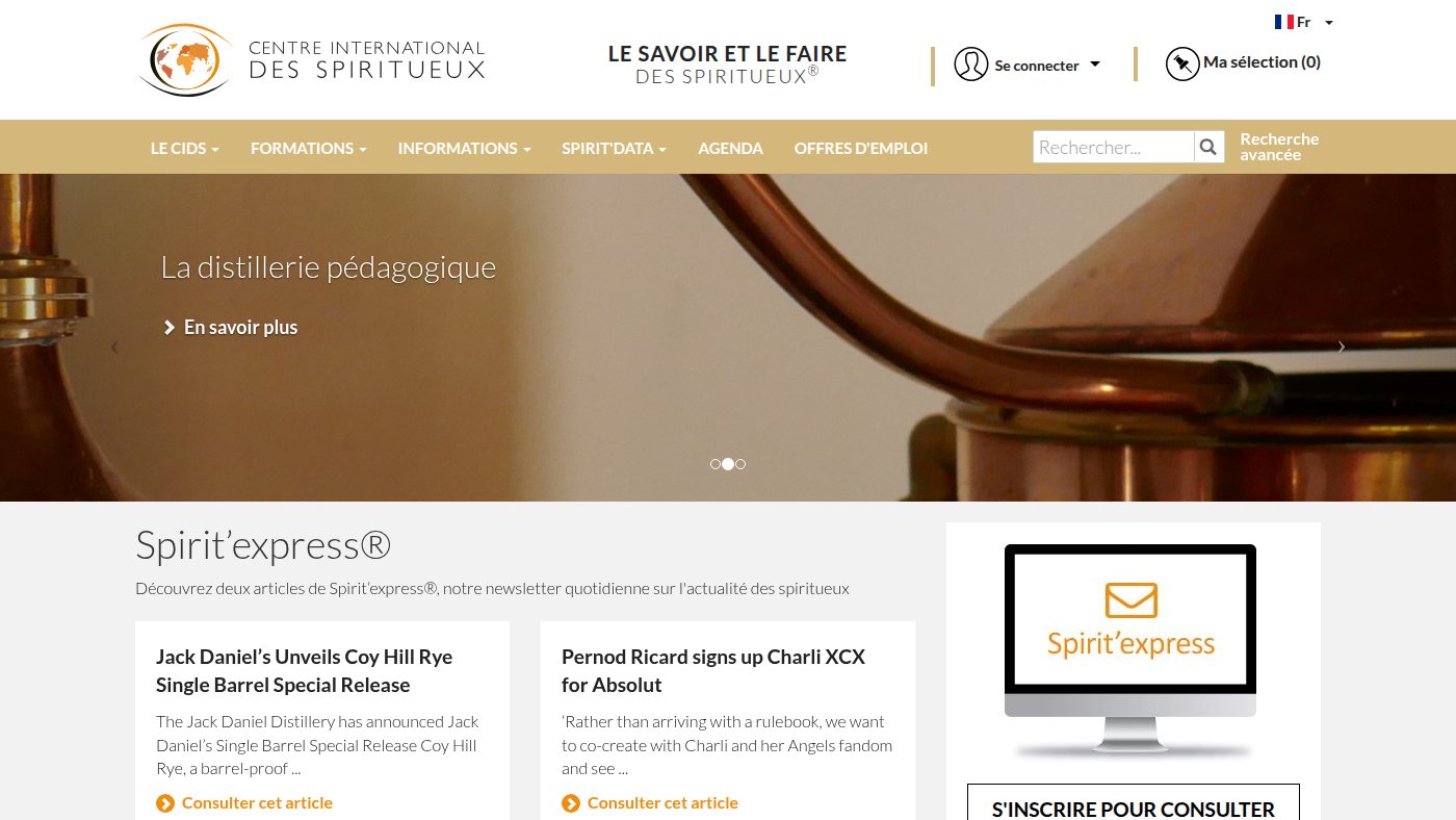 The home page of centre-spirits.org