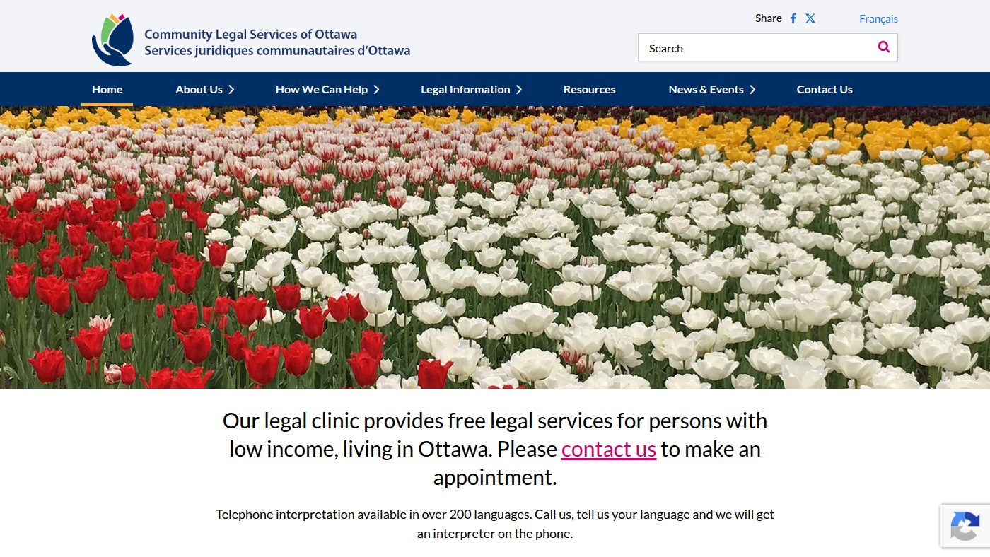 The home page of clsottawa.ca