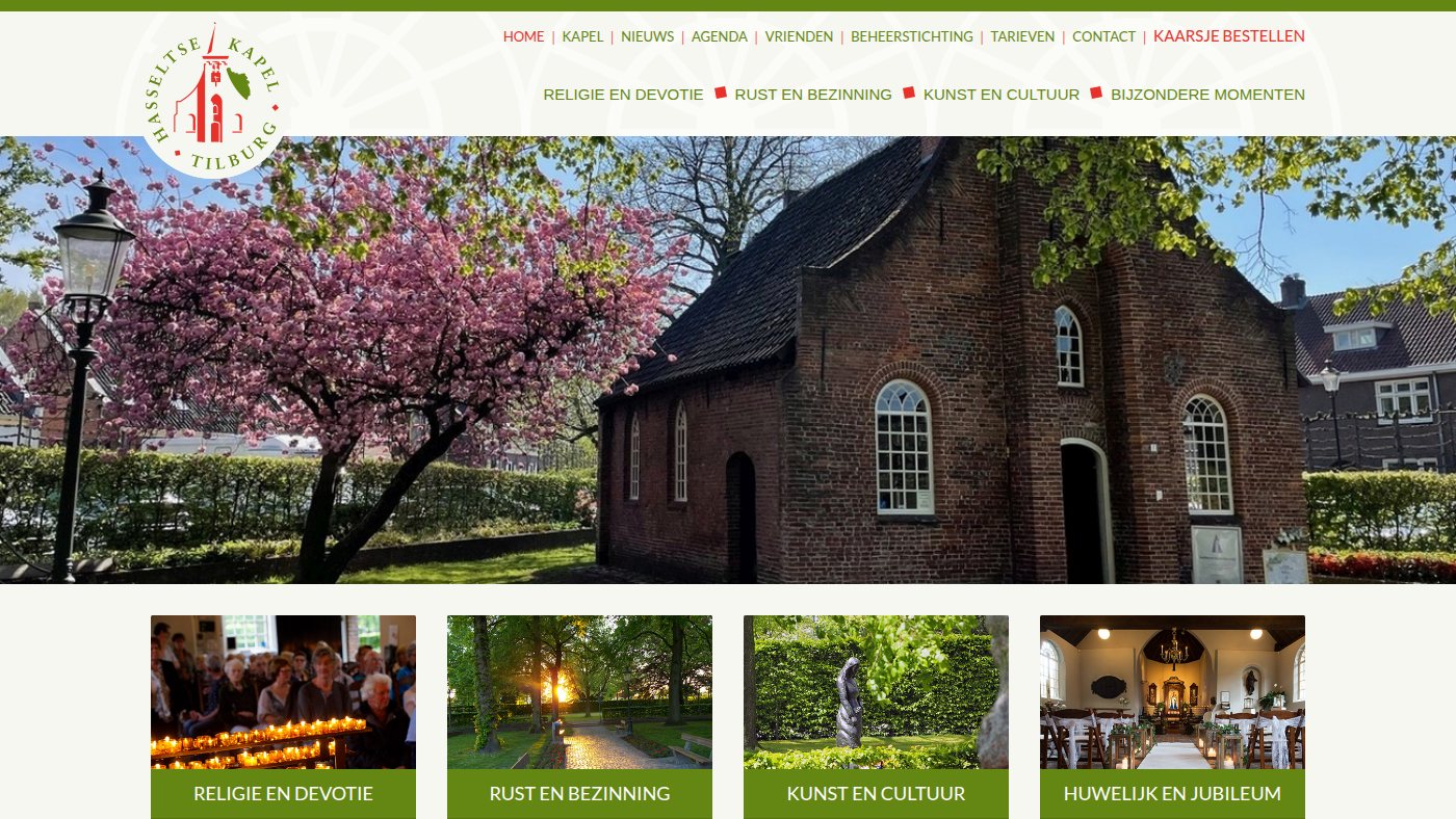 The home page of hasseltsekapel.nl