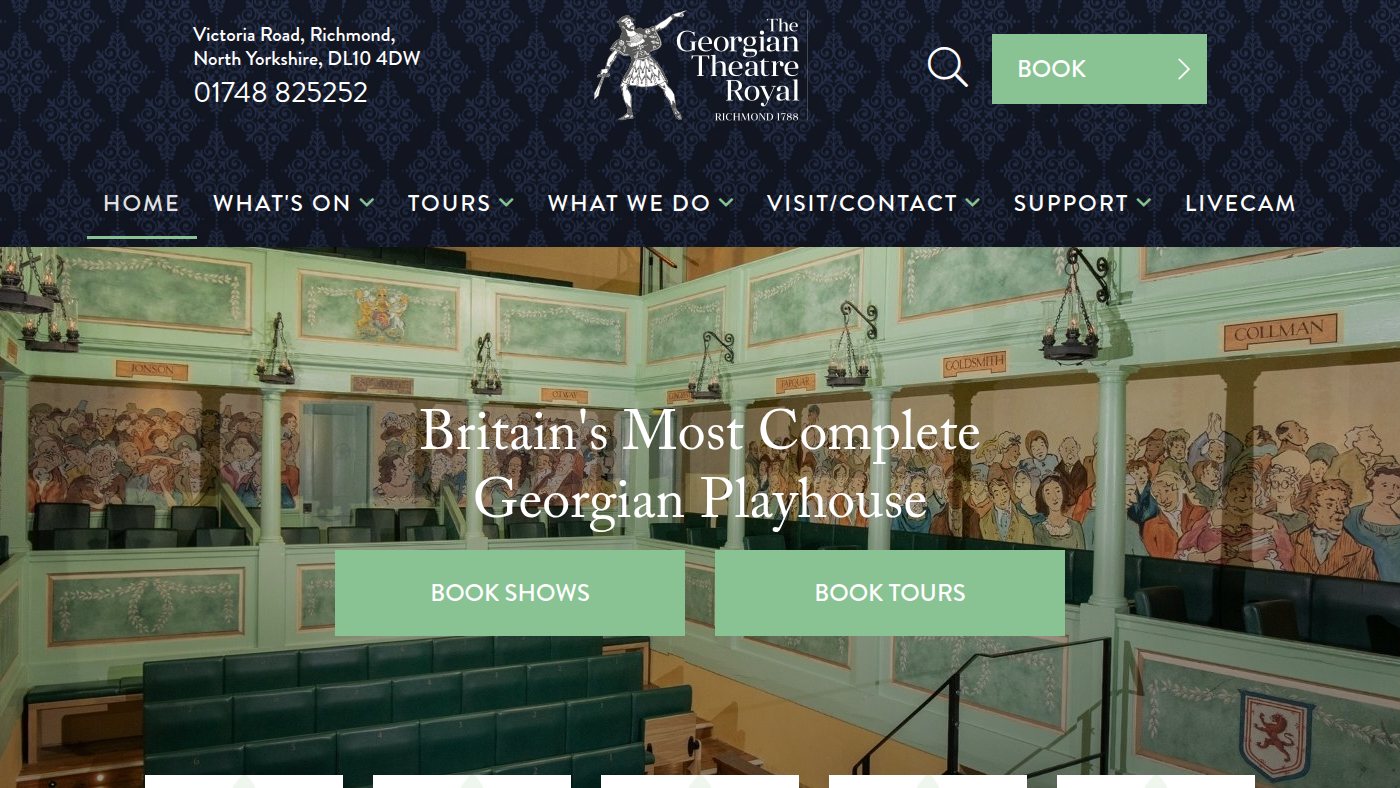 The home page of georgiantheatreroyal.co.uk
