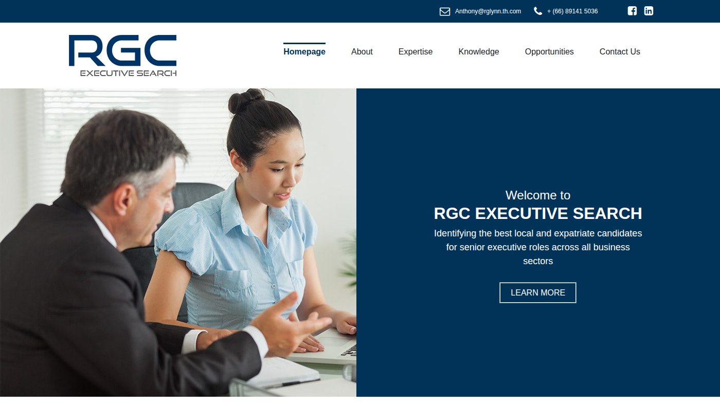 The home page of rgc.co.th