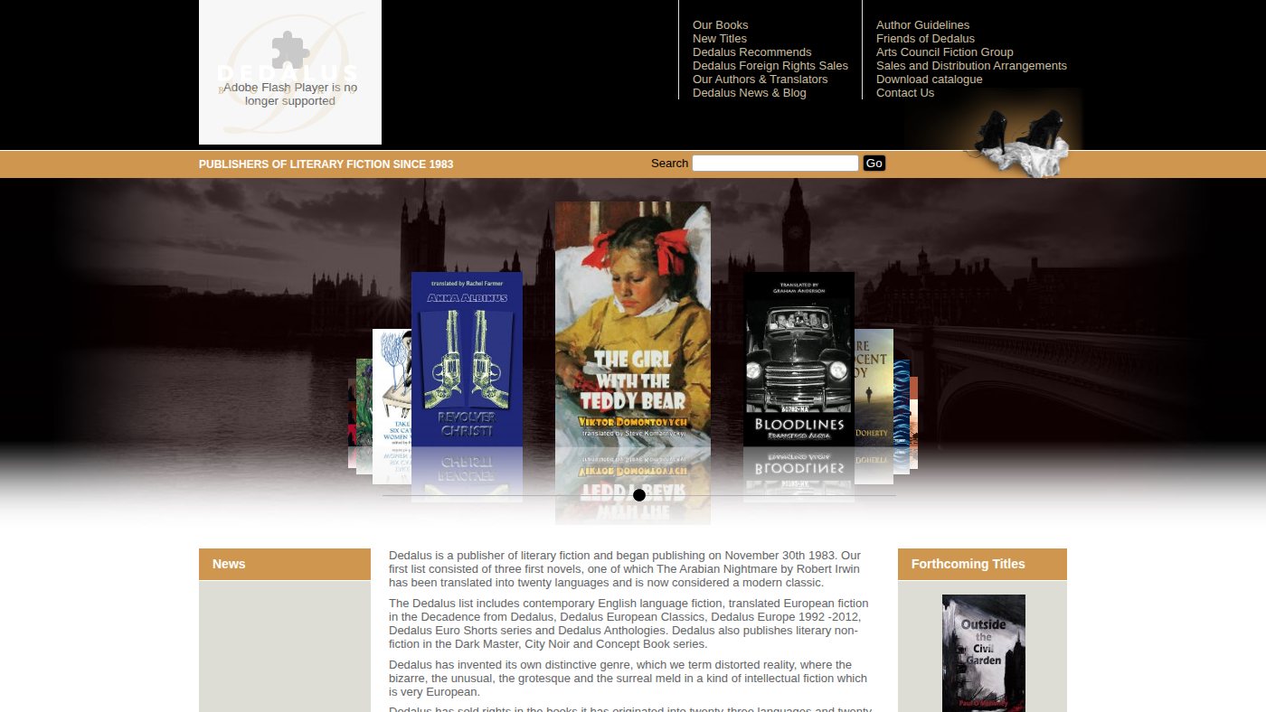 The home page of dedalusbooks.com