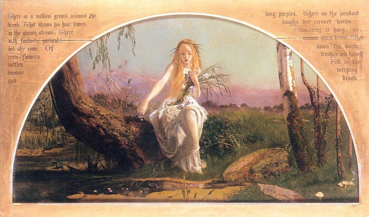 Arthur Hughes, Ofelia, prima versione