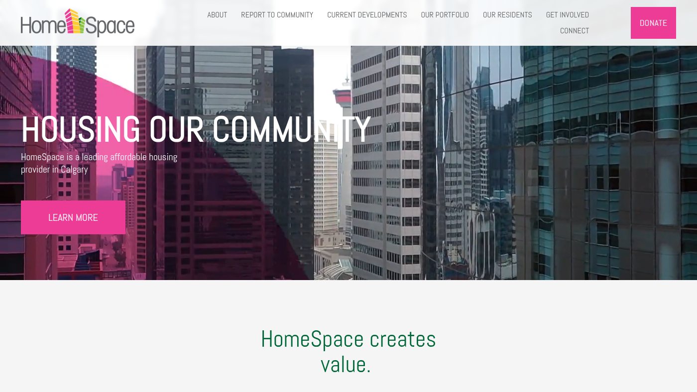 The home page of homespace.org