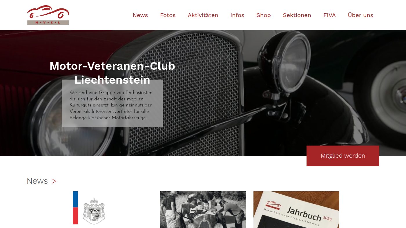 The home page of mvcl.li