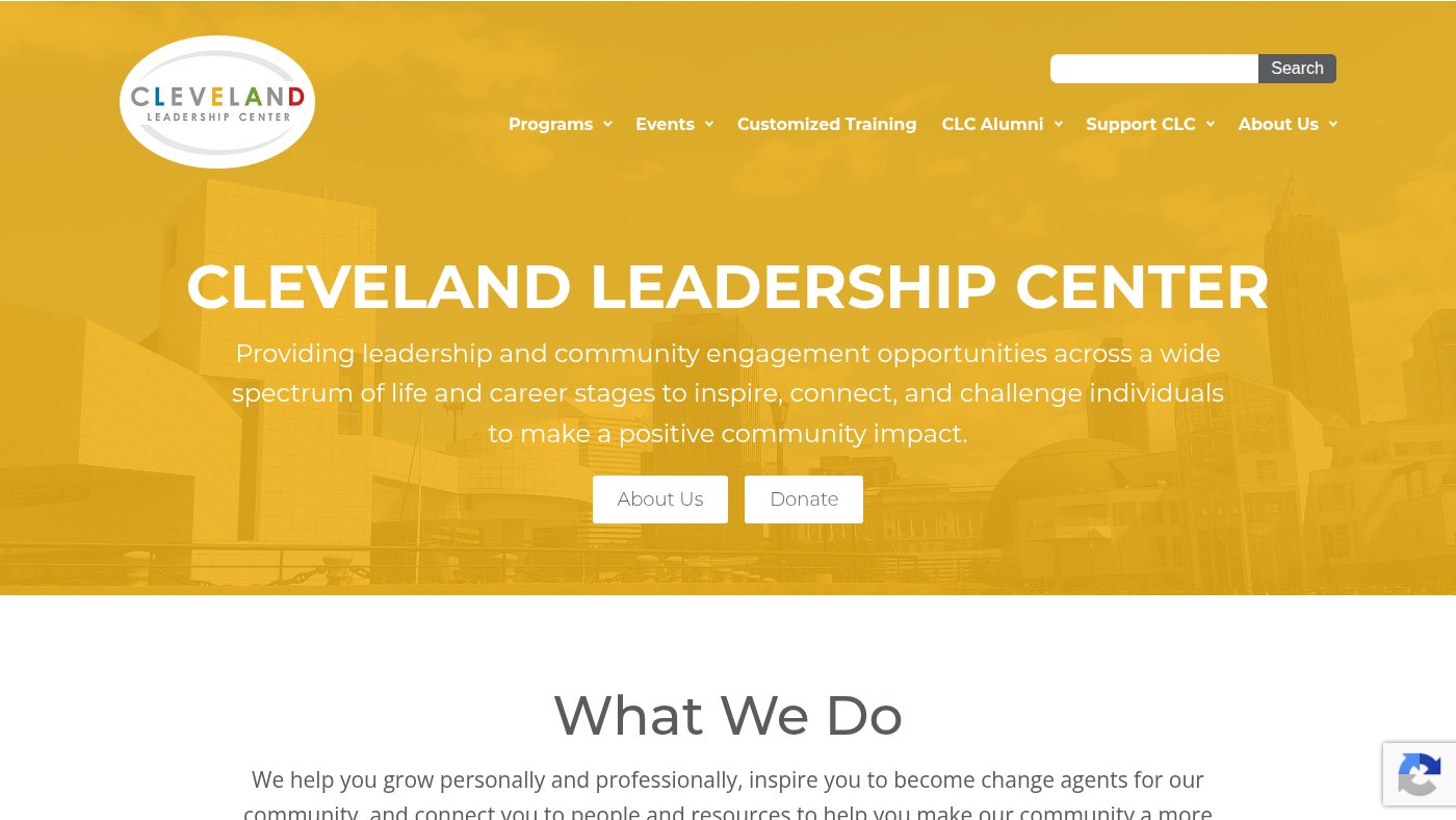 The home page of cleveleads.org
