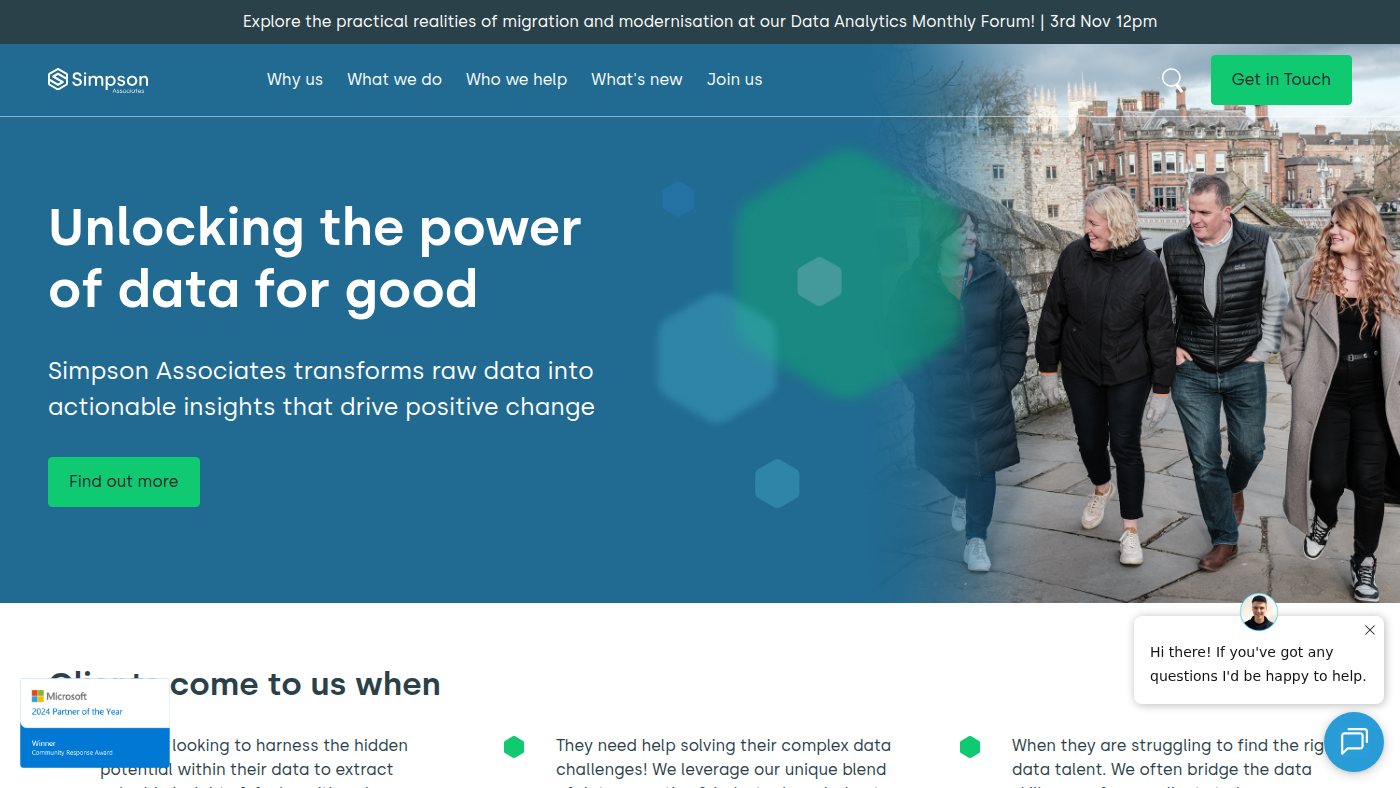 The home page of simpson-associates.co.uk