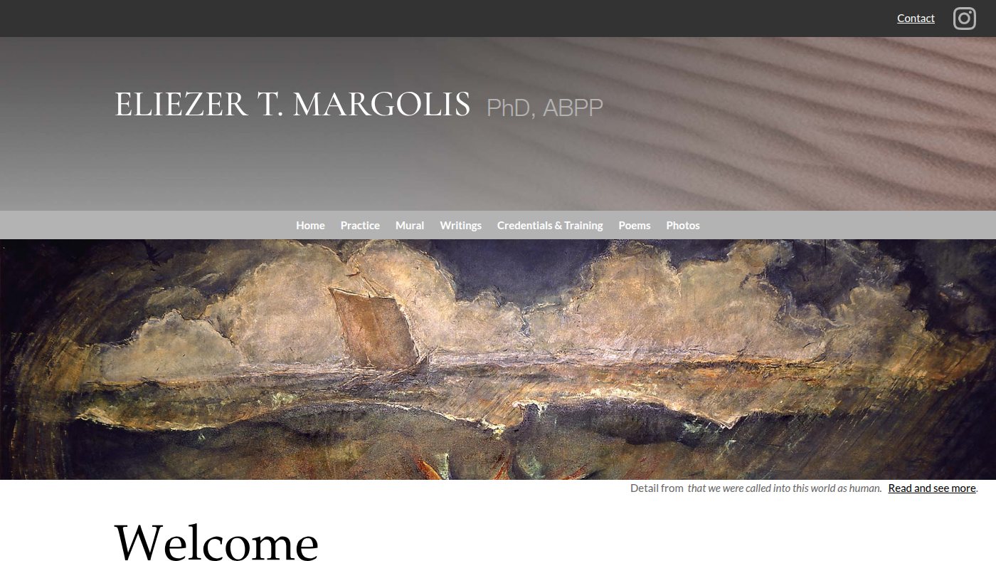 The home page of etmargolis.com