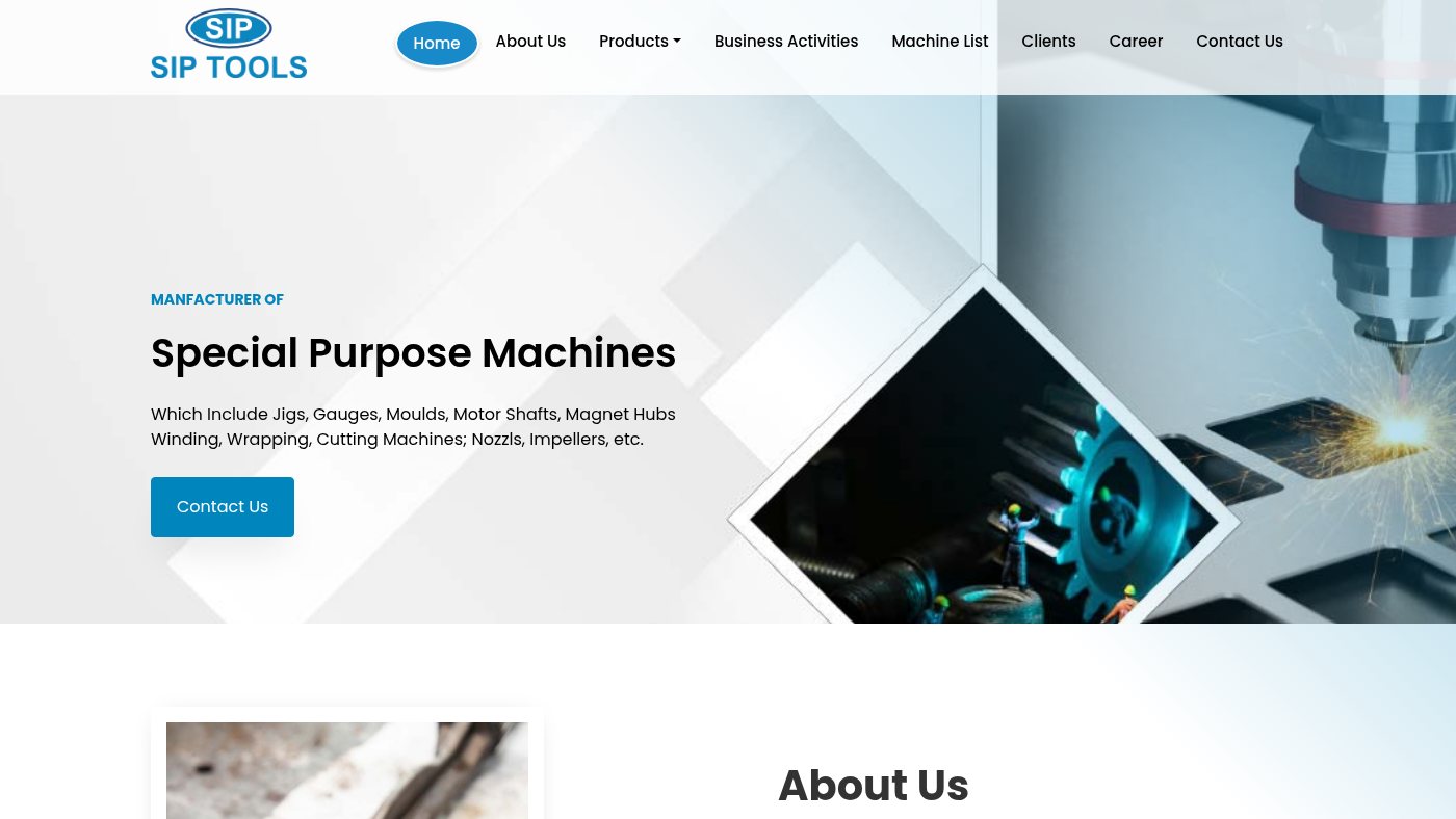 The home page of siptools.com