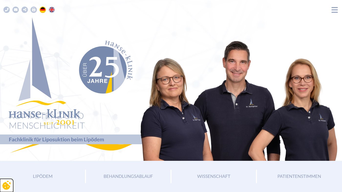 The home page of hanse-klinik.de