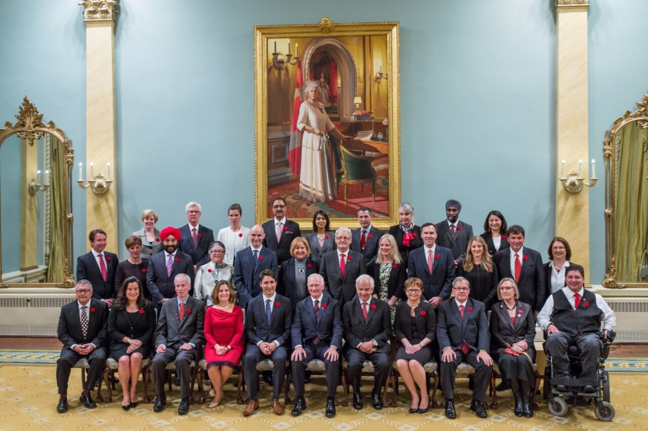 Il 29º governo canadese dopo il giuramento, 4 novembre 2015