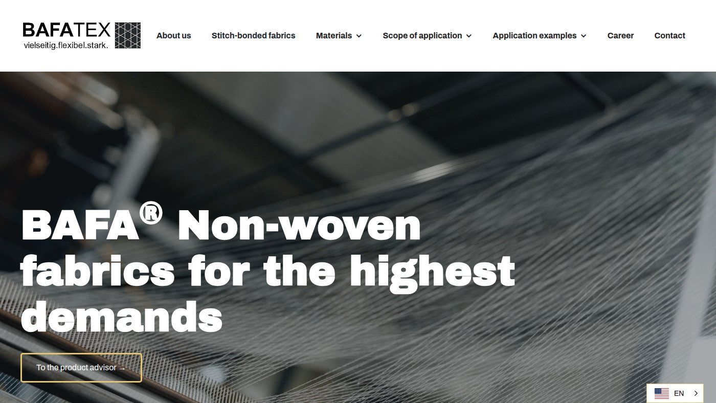 The home page of bafatex.com