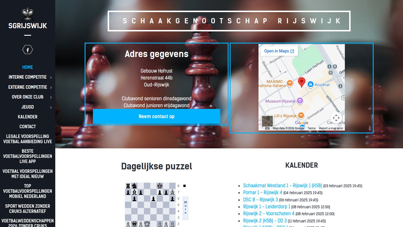 The home page of sgrijswijk.nl