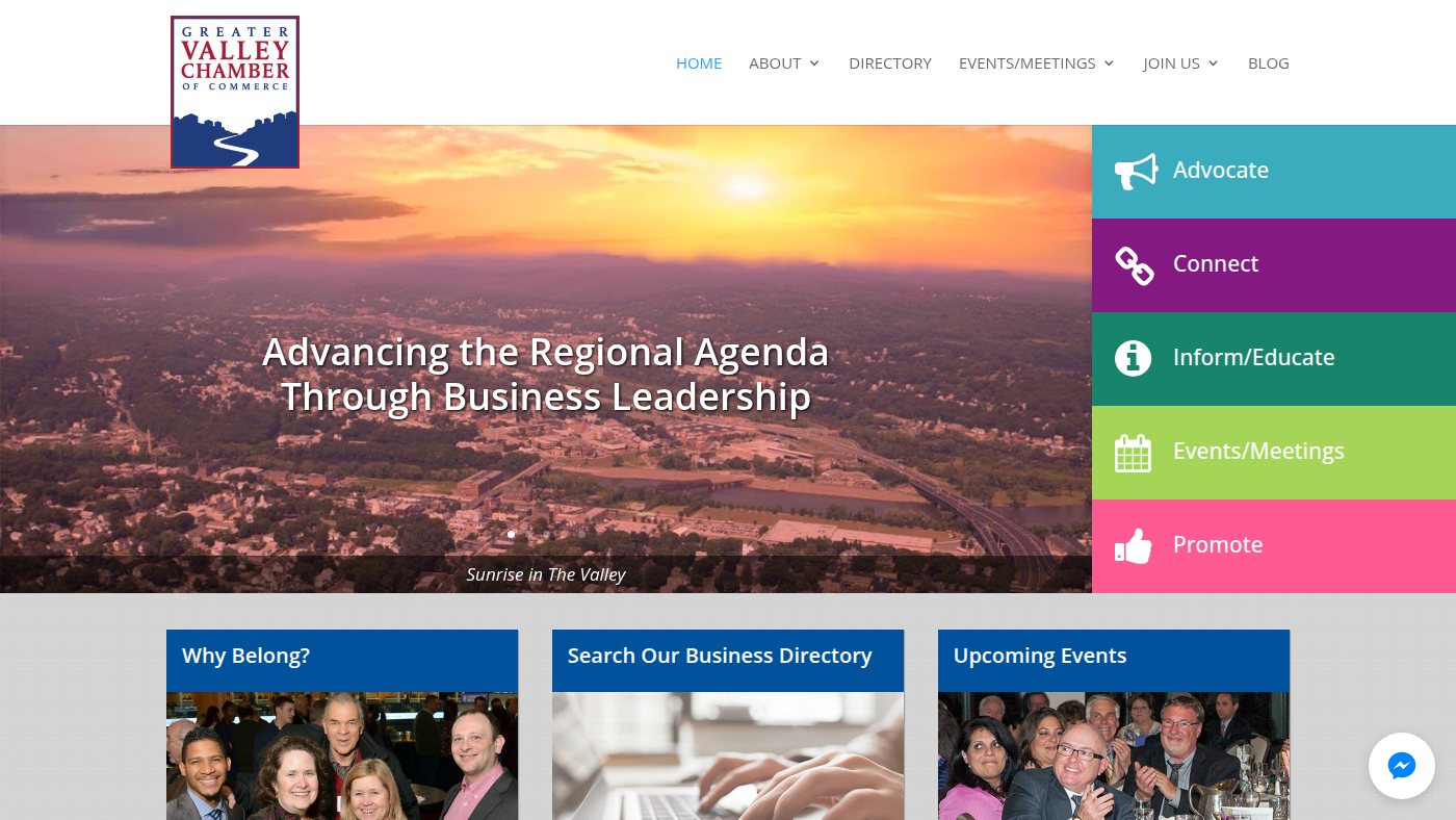 The home page of greatervalleychamber.com