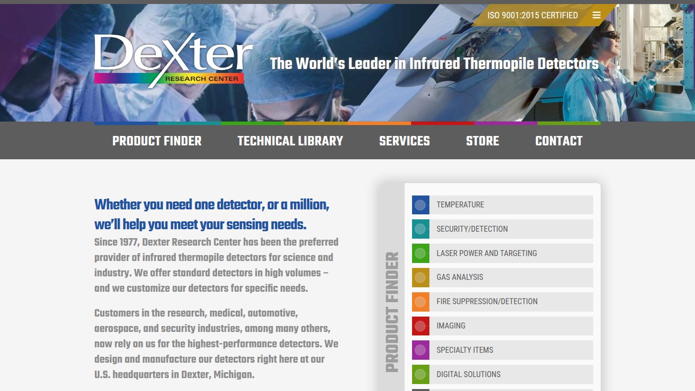 The home page of dexterresearch.com