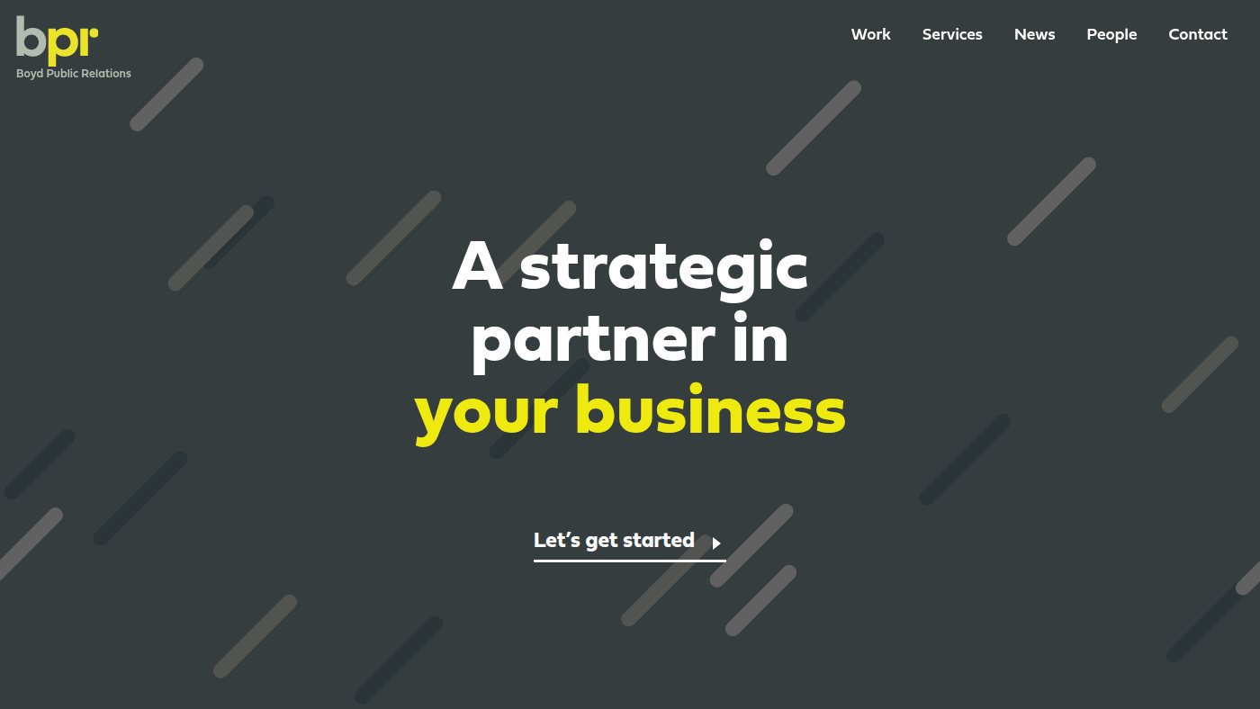 The home page of boydpr.co.nz
