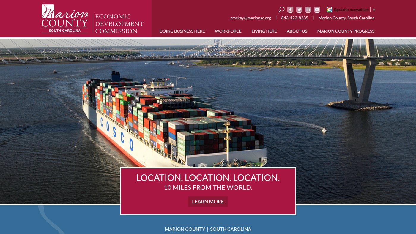 The home page of marioncountysc.com