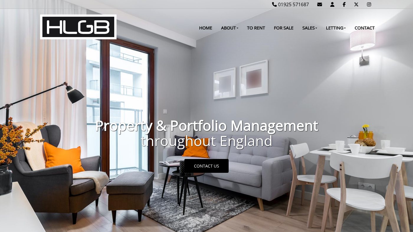 The home page of hlgb.co.uk