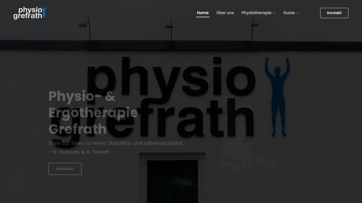 The home page of physio-grefrath.de