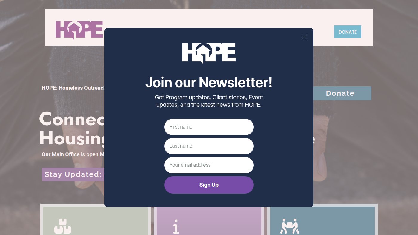 The home page of hopeforlongmont.org