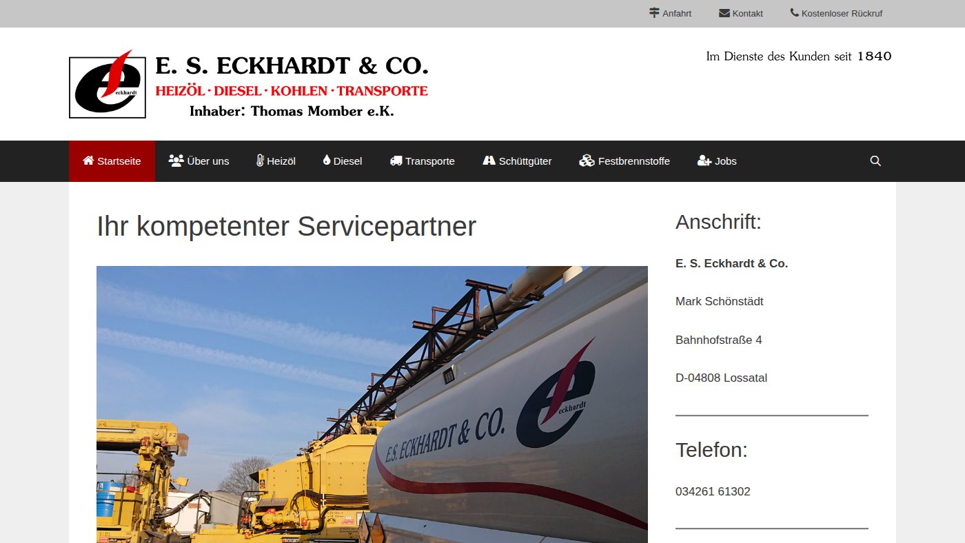 The home page of e-s-eckhardt.de