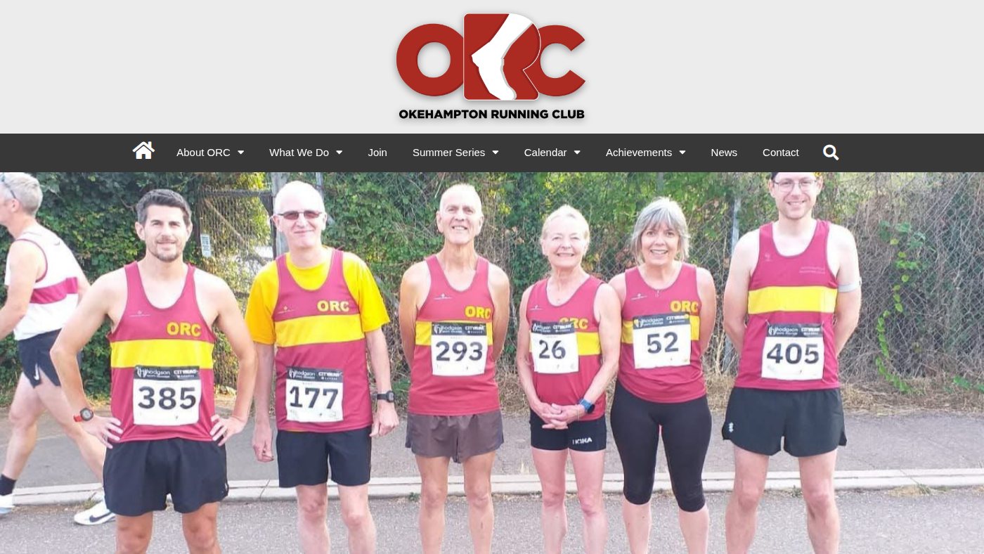 The home page of okehamptonrunningclub.com