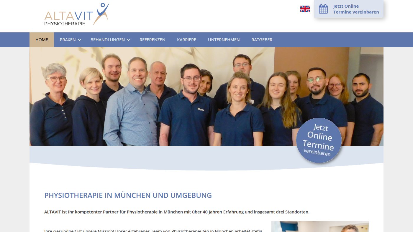 The home page of altavit.de