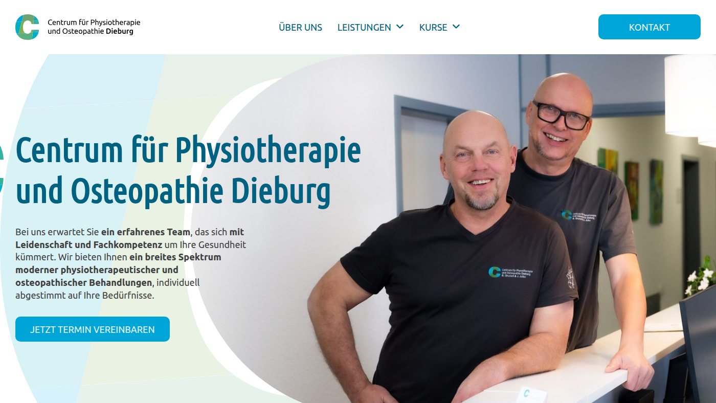 The home page of physio-dieburg.de