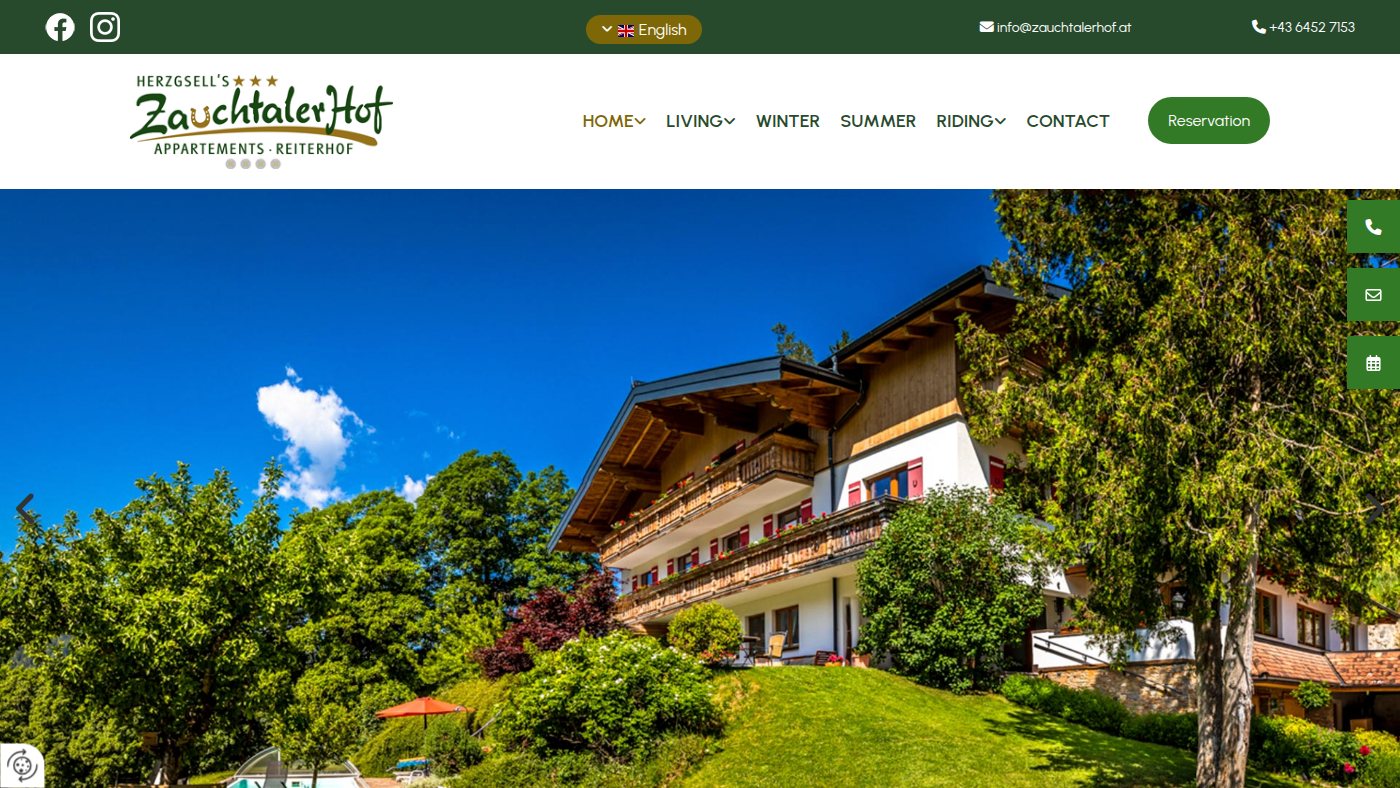 The home page of zauchtalerhof.at