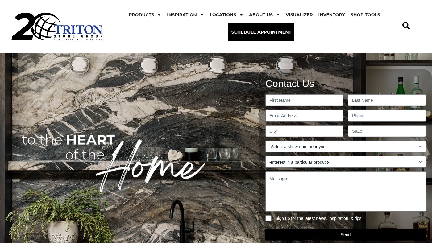 The home page of tritonstone.com