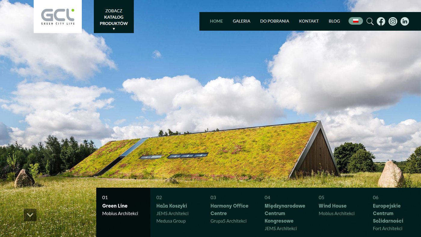 The home page of gcl.com.pl
