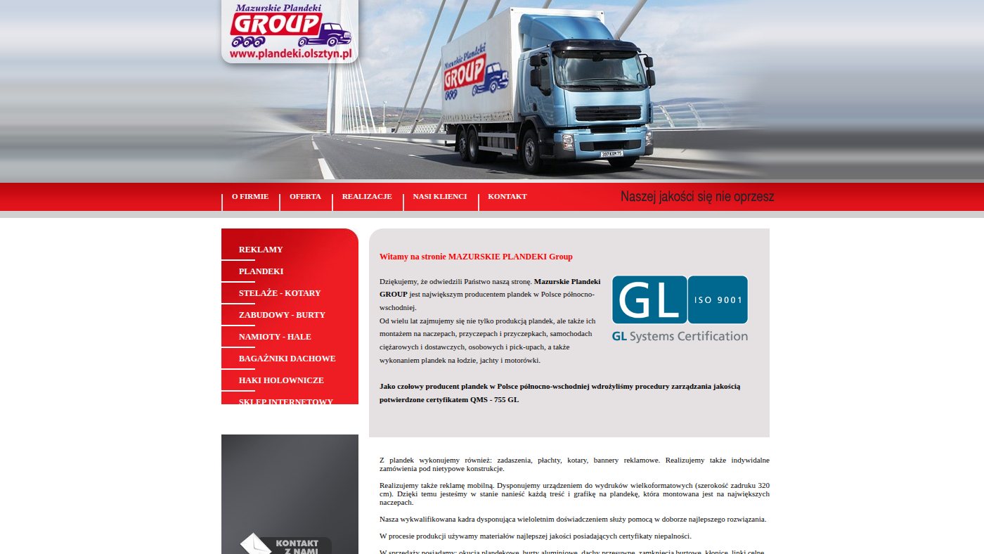 The home page of plandeki.olsztyn.pl