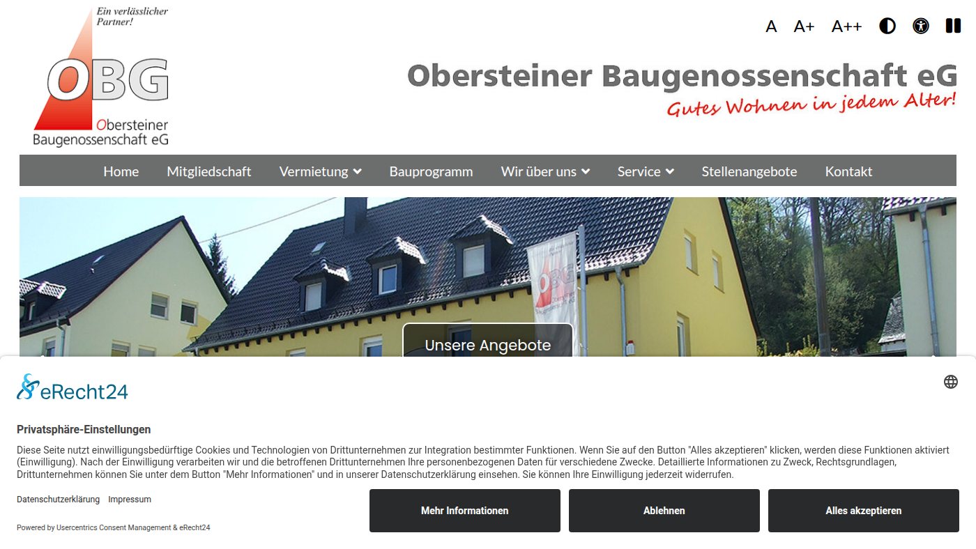 The home page of obg-eg.de