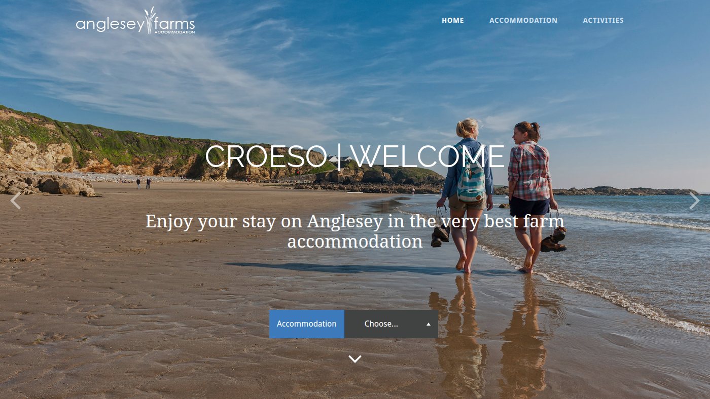 The home page of angleseyfarms.com