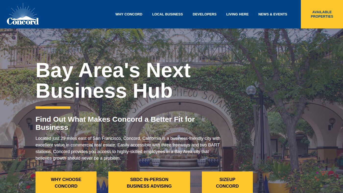 The home page of concordfirst.com