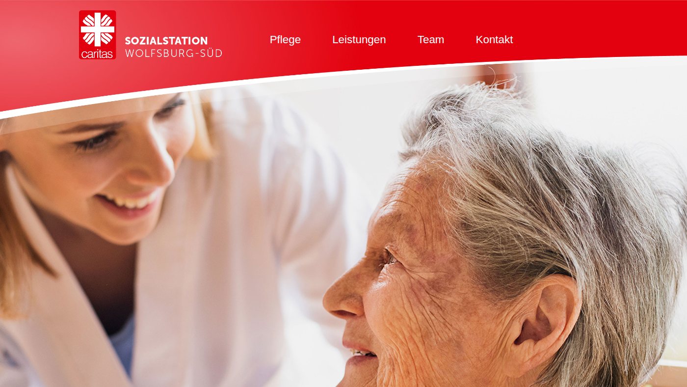 The home page of caritas-sozialstation-wolfsburg.de