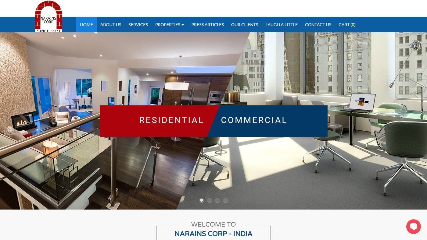The home page of narains.com