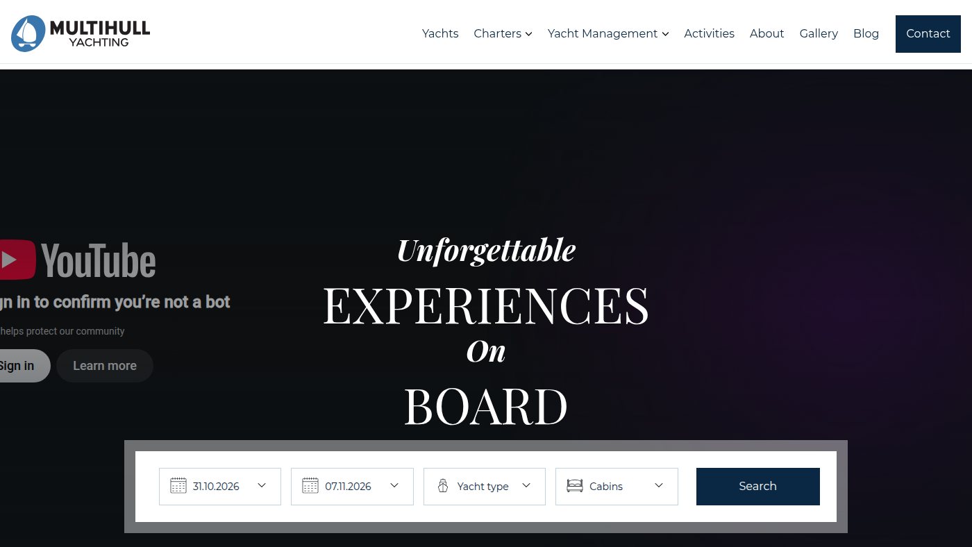 The home page of multihull-yachting.com