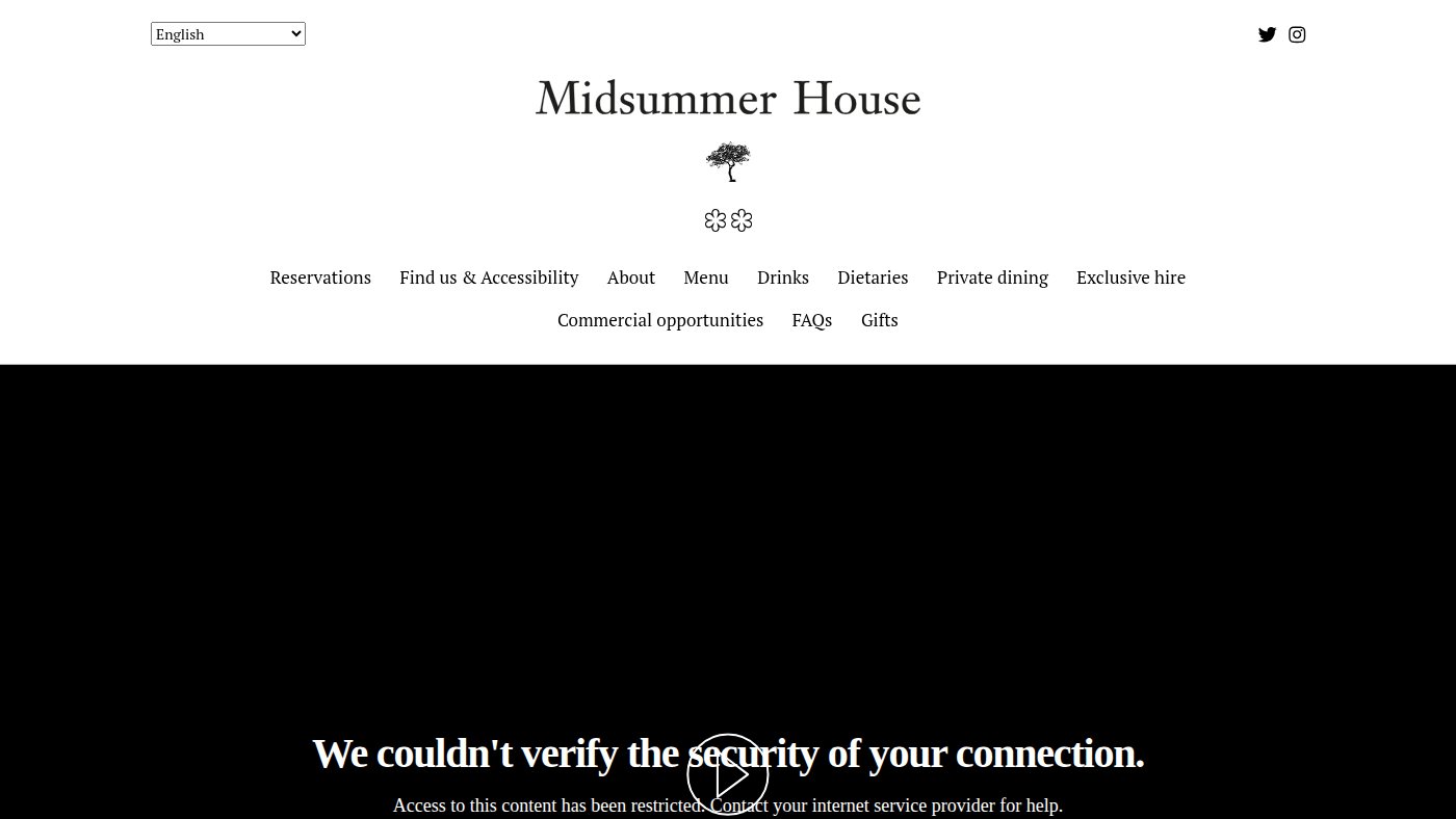 The home page of midsummerhouse.co.uk